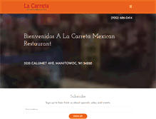 Tablet Screenshot of lacarretamanitowoc.com